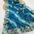 Blue gotta patti embroidery work chinon saree with blouse