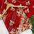 Red gotta patti embroidery work chinon saree with blouse
