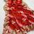 Red gotta patti embroidery work chinon saree with blouse