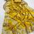Yellow gotta patti embroidery work chinon saree with blouse