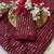 Maroon multicolor sequece embroidery work satin chiffon saree with blouse