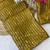 Mustard multicolor sequece embroidery work satin chiffon saree with blouse