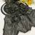 Black multicolor sequece embroidery work georgette saree with blouse