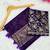 Purple foil work georgette saree with blouse
