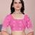 Baby pink tapela dying dola silk blend saree with blouse