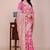 Baby pink tapela dying dola silk blend saree with blouse