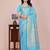 Firozi tapela dying dola silk blend saree with blouse