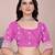 Magenta tapela dying dola silk blend saree with blouse