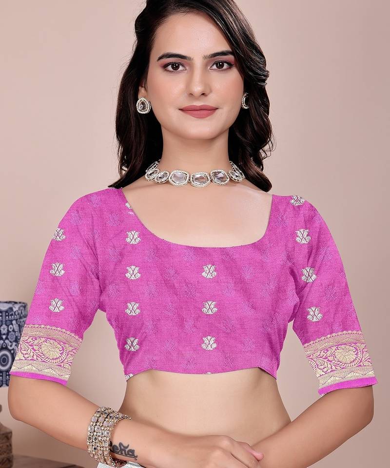 Magenta tapela dying dola silk blend saree with blouse