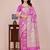 Magenta tapela dying dola silk blend saree with blouse