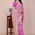 Magenta tapela dying dola silk blend saree with blouse