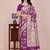 Wine tapela dying dola silk blend saree with blouse