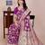 Wine tapela dying dola silk blend saree with blouse