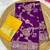 Purple tapela dying dola silk blend saree with blouse