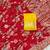 Red tapela dying dola silk blend saree with blouse