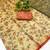 Chikoo digital print zarna silk blend saree with blouse
