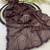 Dark brown zharkan stone work moss chiffon saree with blouse
