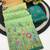 Multicolor digital print zarna silk blend saree with blouse