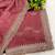 Onion zari embroidery work crunchy saree with blouse