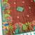 Maroon digital print zarna silk blend saree with blouse