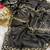 Black beads embroidery work fendy satin saree with blouse