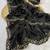 Black beads embroidery work fendy satin saree with blouse
