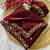 Maroon beads embroidery work fendy satin saree with blouse