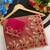 Gajari zari embroidery work star georgette saree with blouse