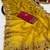 Yellow zari embroidery work star georgette saree with blouse