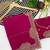 Pink zari embroidery work vichitra silk blend saree with blouse