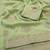 Pista zari embroidery work crunchy saree with blouse