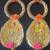 handmade shubh labh patch lace bangle pearl door hanging decor (pack of 2)
