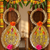 handmade shubh labh patch lace bangle pearl door hanging decor (pack of 2)