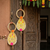 handmade shubh labh patch lace bangle pearl door hanging decor (pack of 2)