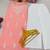 Peach embroidered sleeveless kurti with white palazzo set for women