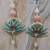 decorative shubh labh flower patch small wall hanging  perfect for home (pack of 2)