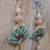 decorative shubh labh flower patch small wall hanging  perfect for home (pack of 2)