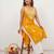 Yellow embroidered sleeveless kurti with white palazzo set for women