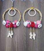  gota chudi with artificial flower, kodhi latkan & moti chudi string home decorations (pack of 2)