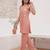 Women floral embroidered strappy a-line tunic kurti with straight pant set