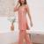 Women floral embroidered strappy a-line tunic kurti with straight pant set