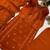 Orange roman embroidered kurta pant with mul chanderi dupatta set