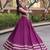 Purple Rayon Readymade Navratri Lehenga Choli with Mirror Gamthi Work