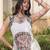 White Rayon Readymade Navratri Lehenga Choli with Mirror Gamthi Work