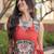 Orange Rayon Readymade Navratri Lehenga Choli with Mirror Gamthi Work