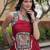 Red Rayon Readymade Navratri Lehenga Choli with Mirror Gamthi Work