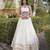 White Rayon Readymade Navratri Lehenga Choli with Mirror Gamthi Work