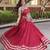 Red Rayon Readymade Navratri Lehenga Choli with Mirror Gamthi Work