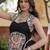 Black Rayon Readymade Navratri Lehenga Choli with Mirror Gamthi Work