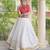 Rani&White Cotton Readymade Navratri Lehenga Choli with Bandhej & Embroidery Work